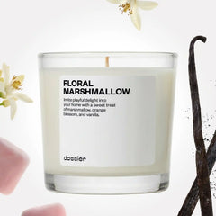 Floral Marshmallow Candle